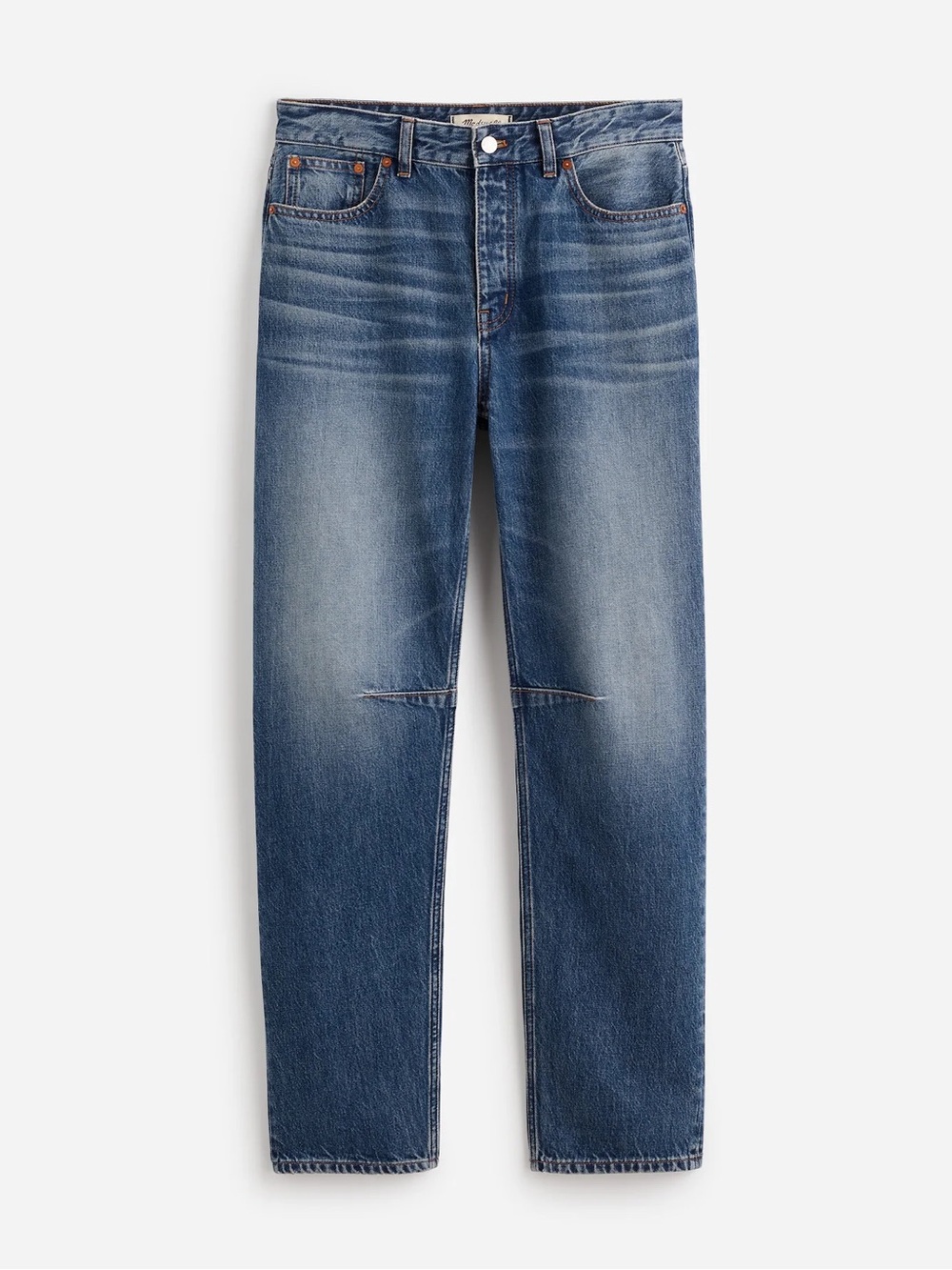 NWT Madewell Darted Barrel Leg Jean 28 Irmo Wash Rigid - Picture 13 of 14